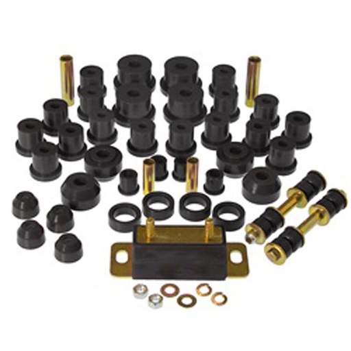 [PTP-6-2024-BL] Prothane 6-2024-BL: BUSHING TOTAL KIT MUSTANG 65-66 W/TRNS MT. Black