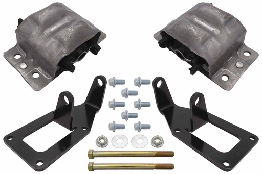 [ICB-5510KIT003EM] ICT Billet 5510KIT003EM: 5510KIT003EM Engine Mount Conversion Kit GM LS for 1973-1987 Chevy 2WD/4WD Truck