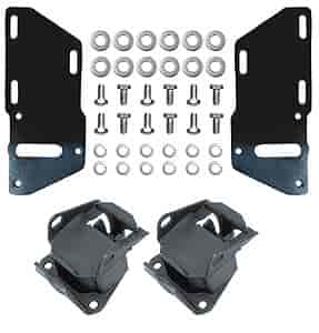 [TRD-4671] Trans Dapt 4671: Engine Swap Motor Mount Kit Small Block Chevy V8 into S10 4.3L 2WD with TH350