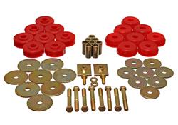 [ENS-3-4166R] Energy Suspension 3-4166R: Body Mount Bushing Set 1959-1964 Chevy Impala