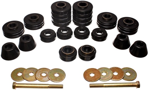 [ENS-3-4140G] Energy Suspension 3-4140G: Body Mount Bushing Set 1970-1980 GM C/K Series 25, 35, 2500 & 3500 Pickup