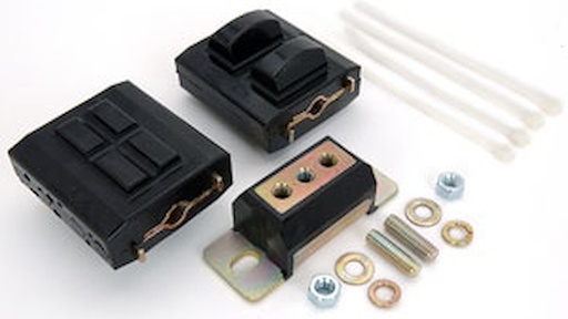 [PTP-7-1906-BL] Prothane 7-1906-BL: GM Car and Truck Motor & Transmission Mount Kit Black