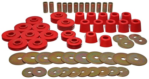 [ENS-3-4110R] Energy Suspension 3-4110R: Body Mount Bushing Set 1969-1972 Chevy K5 Blazer & GMC Jimmy