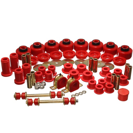 [ENS-3-18128R] Energy Suspension 3-18128R: Hyper-Flex Bushing Set 2001-06 Chevy Silverado & GMC Sierra 2500 HD