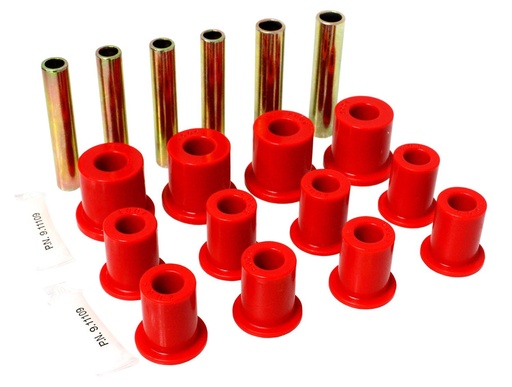 [ENS-3-2105R] Energy Suspension 3-2105R: Leaf Spring Bushings 1971-87 Chevy Tahoe, Suburban, GMC Yukon & GM K & V Series Pickup