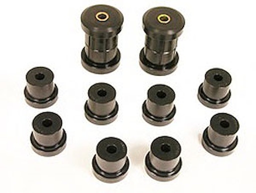 [PTP-7-1011-BL] Prothane 7-1011-BL: 7-1011-BL Spring Eye & Shackle Bushing Kit for Select 1967-1979 GM Vehicles [Black]
