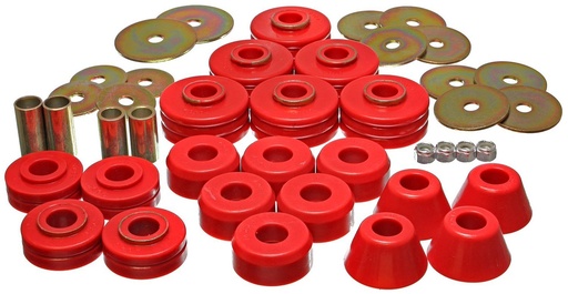 [ENS-3-4104R] Energy Suspension 3-4104R: Body Mount Bushing Set 1978-1980 Chevy K5 Blazer & GMC Jimmy