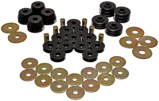 [ENS-5-4102G] Energy Suspension 5-4102G: Body Mount Bushing Set 1974-1993 Dodge Ramcharger