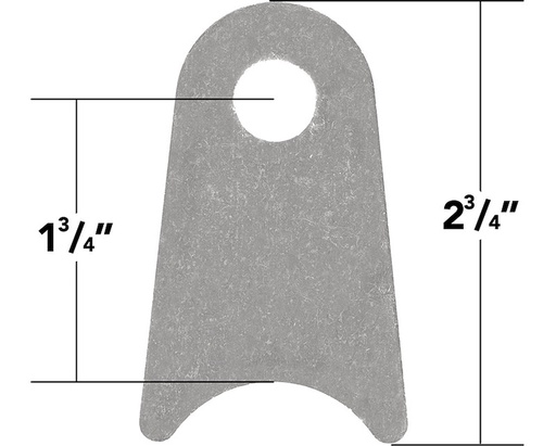 [TGI-180194-KIT] Trail Gear 180194-KIT: Weld On Coped Tabs 1/2" hole