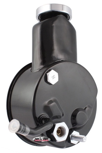 [TFF-6166B] Tuff Stuff 6166B: Saginaw Power Steering Pump GM Pickup Truck - Press Fit Shaft - Stealth Black