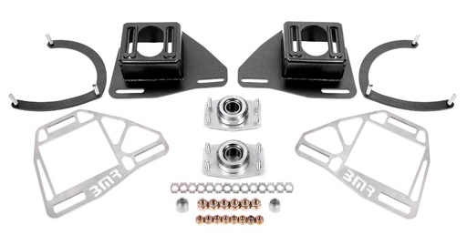 [BMR-WAK331H] BMR Suspension WAK331H: Caster Camber Plates with Lockout Plates for 1982-1992 Chevy Camaro, Pontiac Firebird [Black]