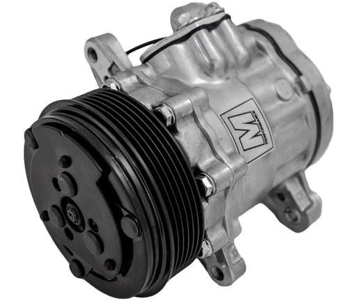 [MCH-P2412-04] March Performance P2412-04: P2412-04 Ultra Series Sanden 7176/SD-7 Air Conditioning Compressor, Cast Finish, Aluminum, 6-Groove Serpentine Clutch, R-134A