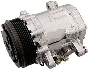 [MCH-P411] March Performance P411: Polished A/C Compressor Sanden 7176