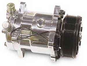[MCH-P410] March Performance P410: Polished A/C Compressor Sanden Style 508