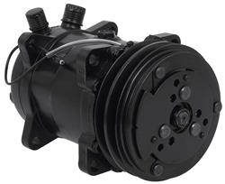 [OER-AC4510B] OER AC4510B: AC4510B Sanden 508 Style A/C Compressor w/ 2-Groove V-Belt Clutch Pulley, Black Finish, SD508/SD5H14