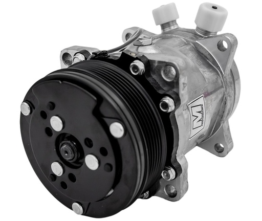 [MCH-P2413-04] March Performance P2413-04: P2413-04 Ultra Series Sanden 508 Air Conditioning Compressor, Cast Finish, Aluminum, 6-Groove Serpentine Clutch, R-134a