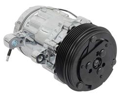 [OER-AC7176C] OER AC7176C: AC7176C Sanden 706 Style "Peanut" A/C Compressor w/ 6-Rib Serpentine Clutch Pulley - Chrome Finish - SD7B10