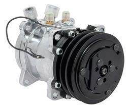 [OER-AC5104C] OER AC5104C: AC5104C Sanden 507 Style A/C Compressor w/ 2-Groove V-Belt Clutch Pulley, Chrome Finish, SD507/SD5H11