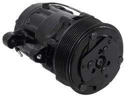 [OER-AC7178B] OER AC7178B: AC7178B Sanden 706 Style "Peanut" A/C Compressor w/ 8-Rib Serpentine Clutch Pulley - Black Finish - SD7B10