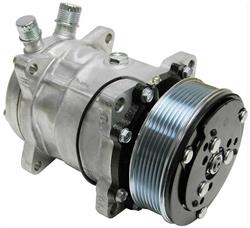 [OER-AC4514N] OER AC4514N: AC4514N Sanden 508 Style A/C Compressor w/ 7-Rib Serpentine Clutch Pulley, Natural Finish, SD508/SD5H14
