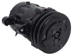 [OER-AC7170B] OER AC7170B: AC7170B Sanden 706 Style "Peanut" A/C Compressor w/ 2-Groove V-Belt Clutch Pulley - Black Finish - SD7B10