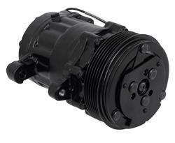 [OER-AC7176B] OER AC7176B: AC7176B Sanden 706 Style "Peanut" A/C Compressor w/ 6-Rib Serpentine Clutch Pulley - Black Finish - SD7B10