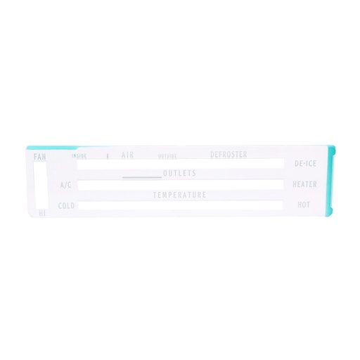 [OAM-9581] Trim Parts 9581: 9581 Temperature Control Face 1967-72 GM Truck