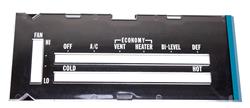 [AMD-R-422] Auto Metal Direct R-422: R-422 Heater Control Lens with A/C 74-75 Camaro
