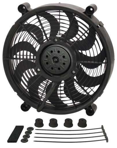 [DER-18214] Derale 18214: 14" High Output Single RAD Electric Fan - Standard Mounting Kit 2100/1500 cfm
