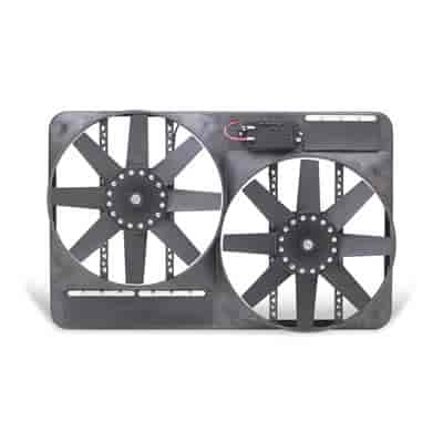 [FLX-116524] Flex-A-Lite 116524: Black Shroud, Twin 13.5" Fans, Universal