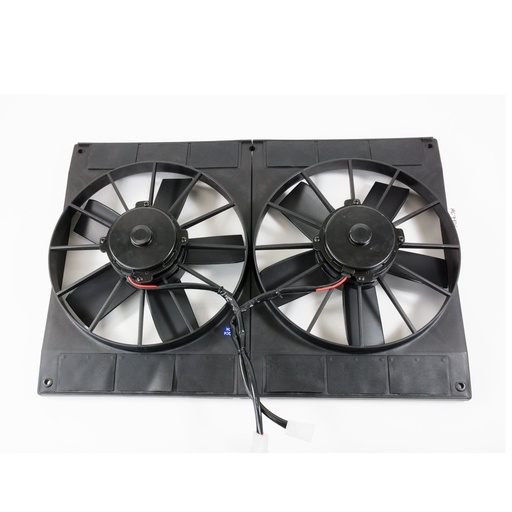 [TSN-HC7106] Top Street Performance HC7106: HC7106 Universal Dual Radiator Fan, Straight Blade, 11" Black