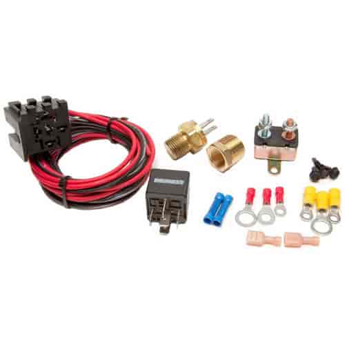 [PRF-30102] Painless Performance Products 30102: Fan-Thom II Electric Fan Relay Kit W/Thermostat Protection SPST 40 Amp Relay