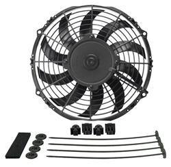 [DER-16110] Derale 16110: 10" High-Output Extreme Ultra-Low Profile Waterproof/Dustproof Puller-Style Electric Fan 802 CFM