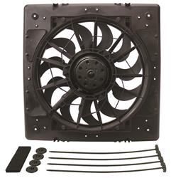 [DER-16926] Derale 16926: Single Speed Electric Puller Fan with Moulded Shroud Universal Fit