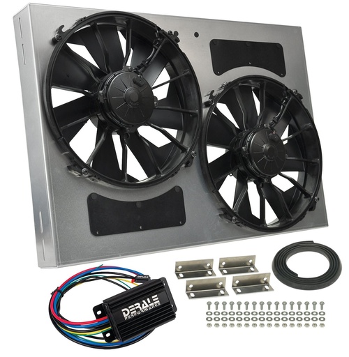 [DER-66842] Derale 66842: High-Output Dual Fan Assembly With PWM Controller