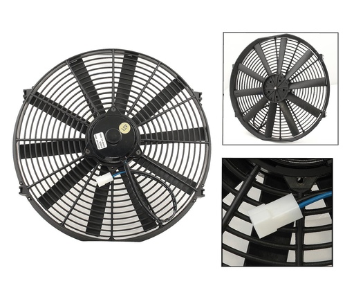 [MRG-1988MRG] Mr Gasket 1988MRG: 16" Electric Fan: Thickness 3.47" 2000 CFM 1900 RPM 11.4 amp draw