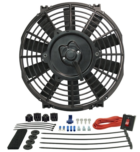 [DER-16509] Derale 16509: 9" Tornado Electric Fan - Premium Hardware Kit 570 CFM