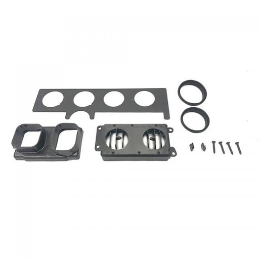 [VTA-623242] Vintage Air 623242: 623242 OEM-Style In-Dash Louver Kit Bezels for 1970-1981 Pontiac Firebird [Black Anodized]