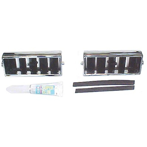 [GMK-4032523696S] Goodmark 4032523696S: GMK4032523696S Center Air Deflector Rebuild Kit 1969-1972 All Chevrolet Cars & X-Body With A/C 3-Pcs Without Felts