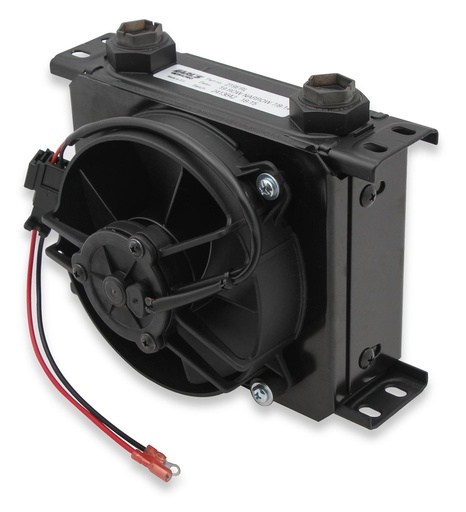 [EAR-FP219ERL] Earl's FP219ERL: UltraPro Narrow 19 Row Oil Cooler with Single Electric Fan