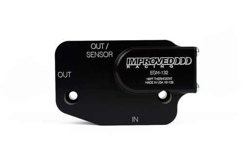 [IRP-EGM-132-T6] Improved Racing EGM-132-T6: EGM-132-T6 Oil Cooler Adapter with Thermostat, C7 Corvette LT1/LT4/LT5, 200-degrees F
