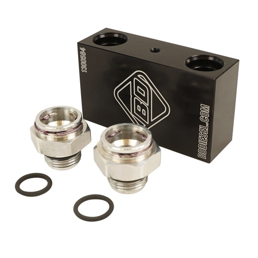 [BDD-1061532] BD Diesel 1061532: 1061532 Transmission Oil Cooler Bypass Tube Eliminator Kit