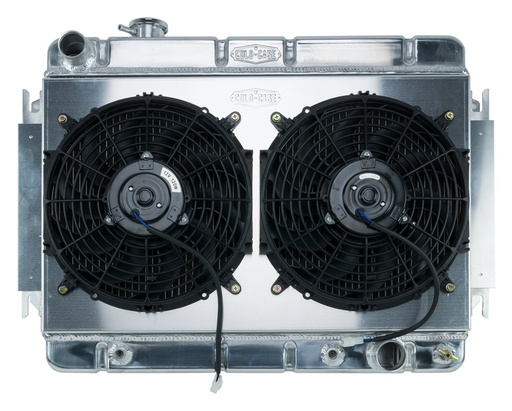 [RAD-CHE542AK] Cold Case Radiators CHE542AK: Aluminum Performance Radiator with Fan 1966-1967 Chevy Chevelle