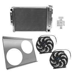 [SUM-384020-KIT1] Summit Racing™ Performance Fit Aluminum Radiator and Fan Combos