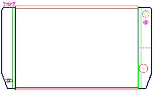 [GRI-1-58241-XLS] Griffin Radiators 1-58241-XLS: MegaCool Universal Fit Radiator Dual Pass Crossflow Design 27.50" x 15.50" for LS Swap