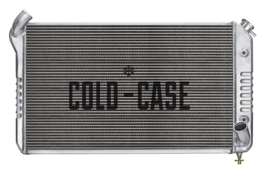 [RAD-CHV714A] Cold Case Radiators CHV714A: Performance Aluminum Radiator 1969-1972 Chevy Corvette Small Block [Polished]