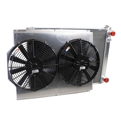 [GRI-CU-70019-LS] Griffin Radiators CU-70019-LS: PerformanceFit Radiator ComboUnit for LS Swap GM 1968-1979 X Body with Transmission Cooler
