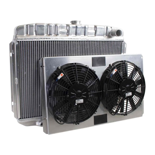 [GRI-CU-70164] Griffin Radiators CU-70164: ExactFit Radiator ComboUnit for 1968-1970 Ford Mustang/Mercury Cougar with Small Block