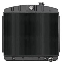 [RAD-CHT562AB] Cold Case Radiators CHT562AB: CHT562AB Black Night Rider Series Aluminum Radiator for 1955-1957 Tri-5 Chevy; V8 Mount