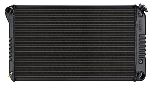 [RAD-GMA42AB] Cold Case Radiators GMA42AB: GMA42AB Black Night Rider Series Aluminum Radiator for 1968-1977 GM A-Body, Auto Trans